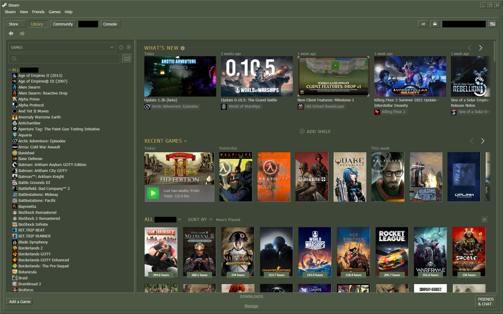 Old steam UI courtesy of https://github.com/ungstein/OG-Steam